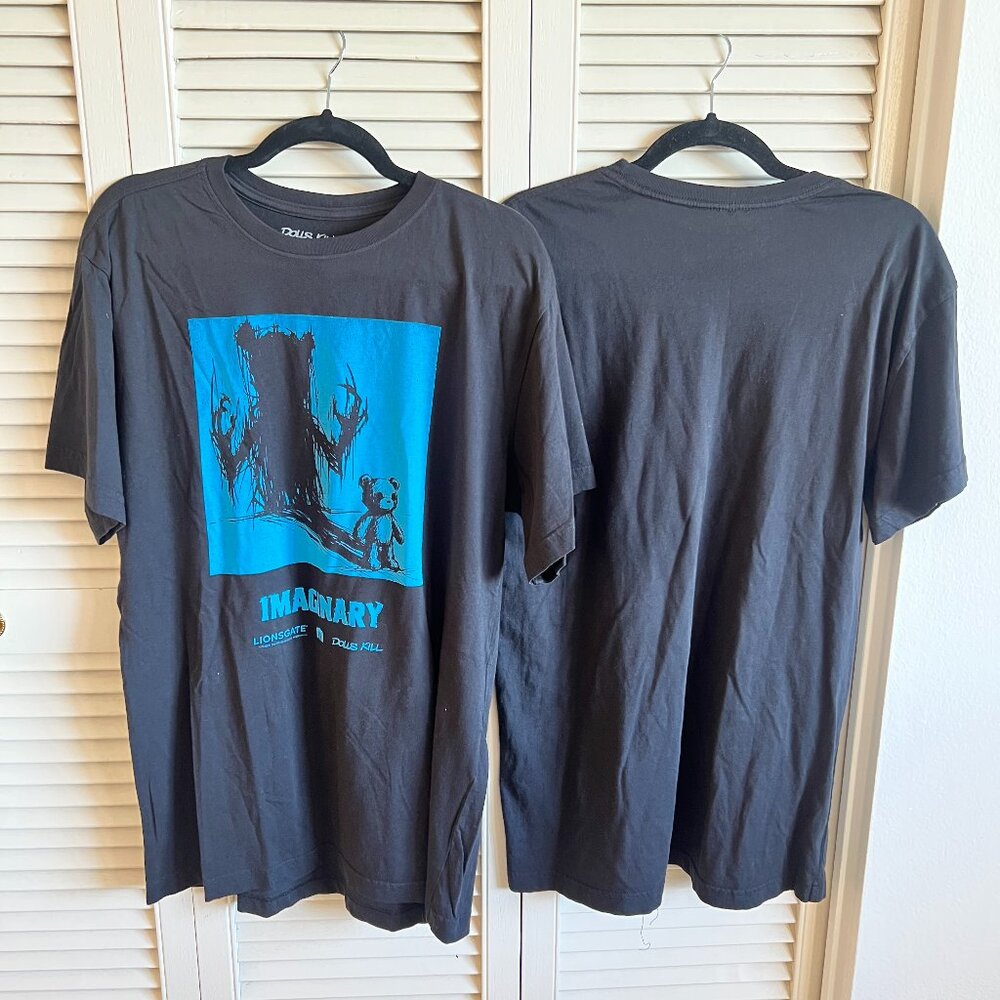 DOLLS KILL SET OF BLACK TSHIRT (2) 100% COTTON